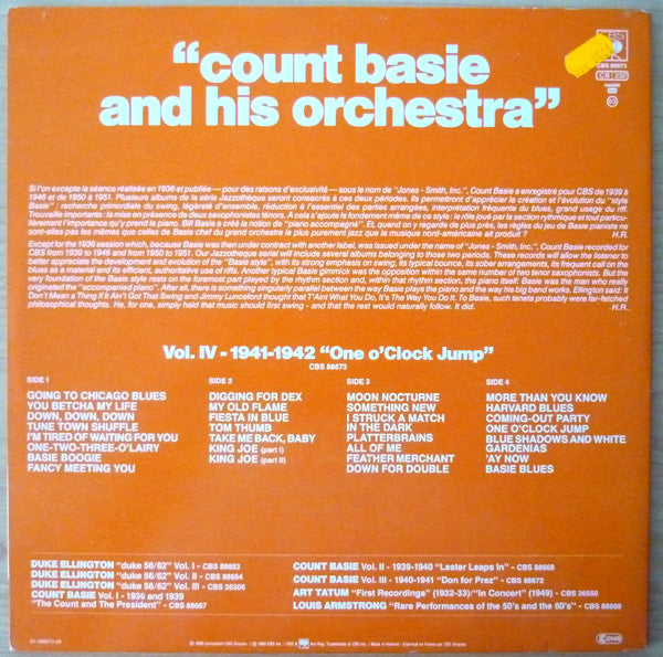 Count Basie Vol.IV-1941-1942 "One O'Clock Jump"