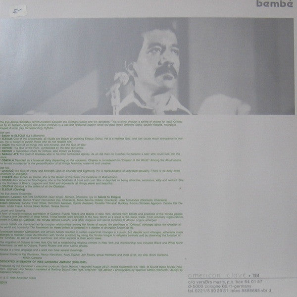 Master Release: Bembé by Milton Cardona