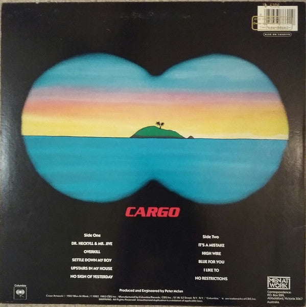 Release: Cargo-Vinyl-US-1983-QC 38660-6566020
