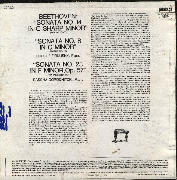 Master Release: Sonata No.14 In C Sharp Minor (Moonlight); Sonata No. 8 In C Minor (Pathetique); Sonata No. 23 In F Minor, Op. 57 (Appassionata) by Ludwig van Beethoven