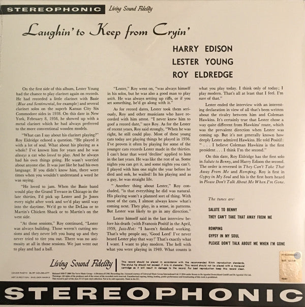 Release: Laughin' To Keep From Cryin'-Vinyl-UK & Ireland-2016-MGV-8316-9832214