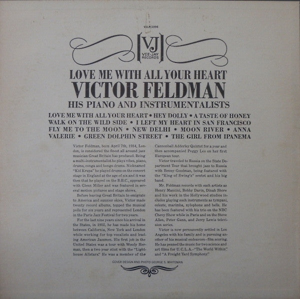 Master Release: Love Me With All Your Heart by Victor Feldman