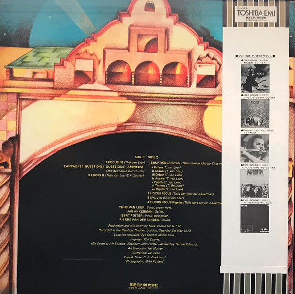 Release: Focus At The Rainbow-Vinyl-Japan-1977-EMS-80884-9525965