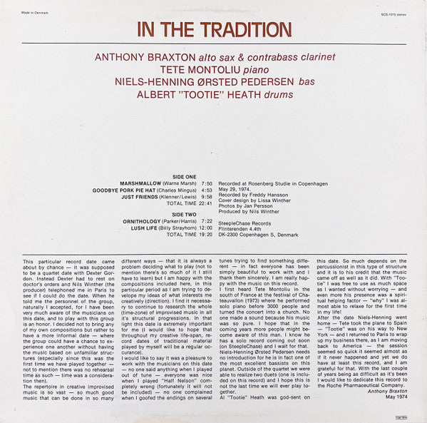 Release: In The Tradition-Vinyl-Denmark-1974-SCS-1015-2012440
