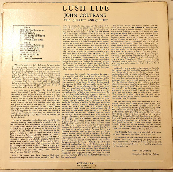 Release: Lush Life-Vinyl-Japan-1973-LPR-8896-7549454