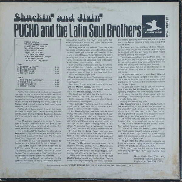 Master Release: Shuckin' And Jivin' by Pucho & His Latin Soul Brothers
