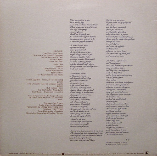 Release: Summertime Dream-Vinyl-US-None-MS 2246-5114838