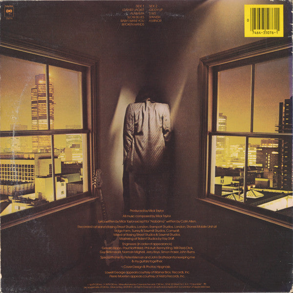 Release: Mick Taylor-Vinyl-US-1979-JC 35076-2632976