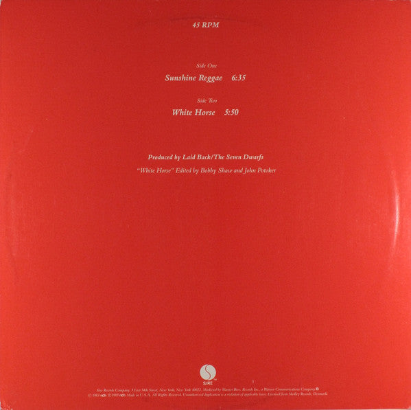 Master Release: Sunshine Reggae / White Horse by Laid Back