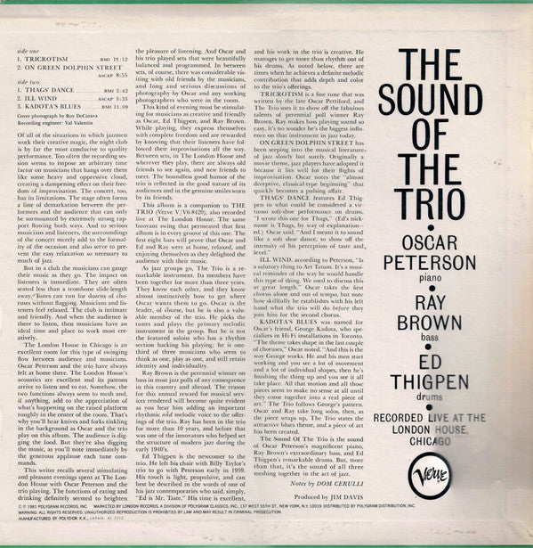 The Sound Of The Trio