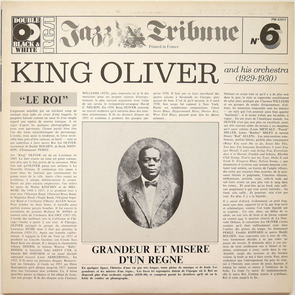 Master Release: Jazz Tribune No.6: King Oliver And His Orchestra (1929-1930) by King Oliver & His Orchestra