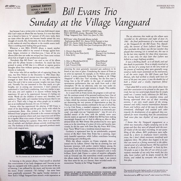 Sunday At The Village Vanguard