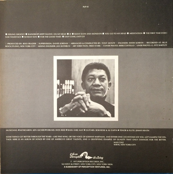 Master Release: I've Been There by Johnny Hartman