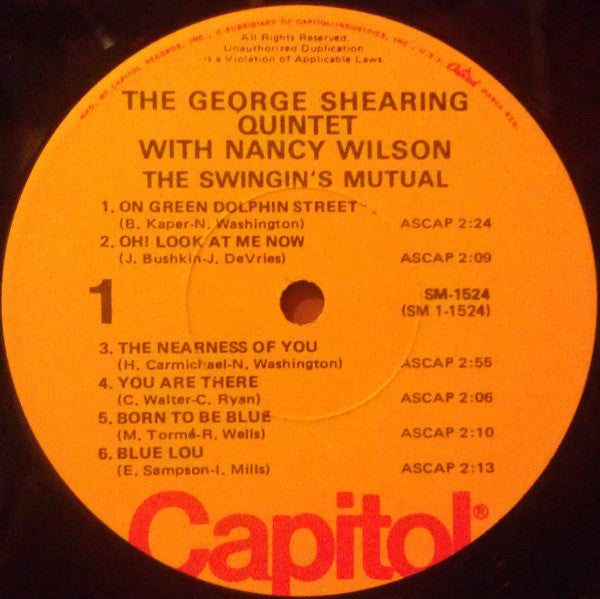 Release: The Swingin's Mutual!-Vinyl-US-1973-SM-1524-4718800