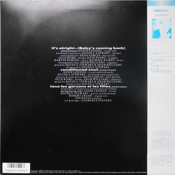 Master Release: It's Alright (Baby's Coming Back) by Eurythmics