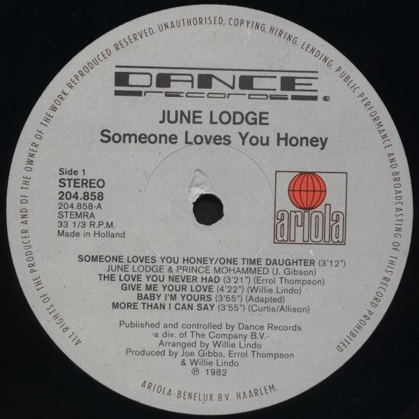 Release: Someone Loves You Honey-Vinyl-Netherlands-1982-204.858, 204.858-1385402