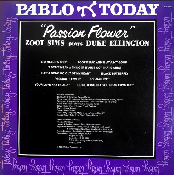 Release: Passion Flower-Vinyl-US-1980-2312-120-3223175