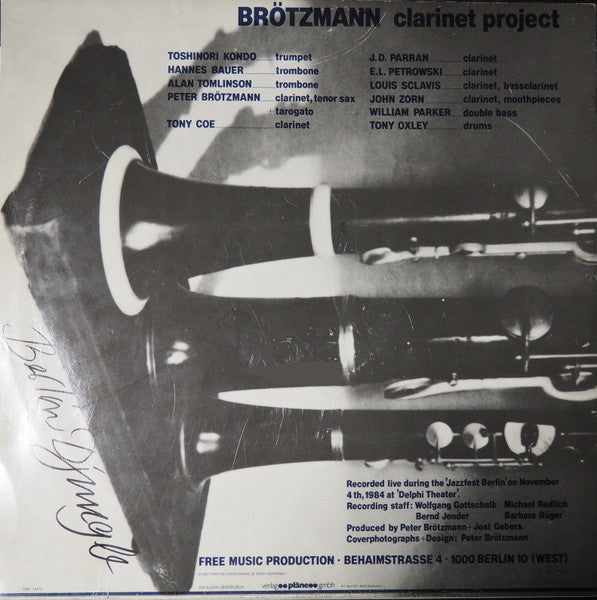Master Release: Berlin Djungle by Brötzmann Clarinet Project
