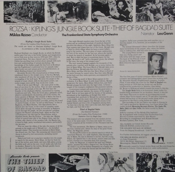 Release: Jungle Book Suite / Thief Of Bagdad Suite-Vinyl-UK-1975-UAS 29725-5105251