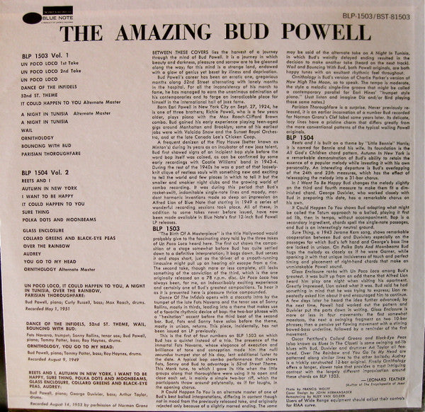 Release: The Amazing Bud Powell (Volume 1)-Vinyl-US-1977-BST-81503-7240226