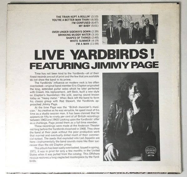 Release: Live Yardbirds (Featuring Jimmy Page)-Vinyl-Japan-None-OFF-732-7210453