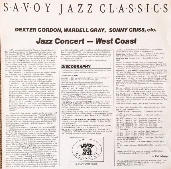 Jazz Concert - West Coast