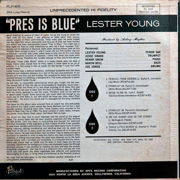 Pres Is Blue
