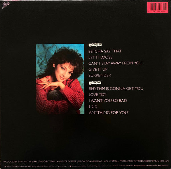 Release: Let It Loose-Vinyl-US-1987-OE 40769, E 40769-1028380