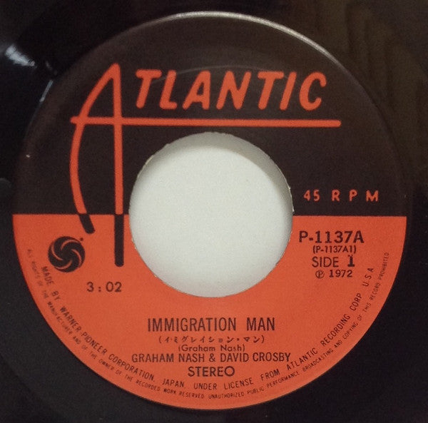 Release: Immigration Man-Vinyl-Japan-1972-P-1137A-8575013
