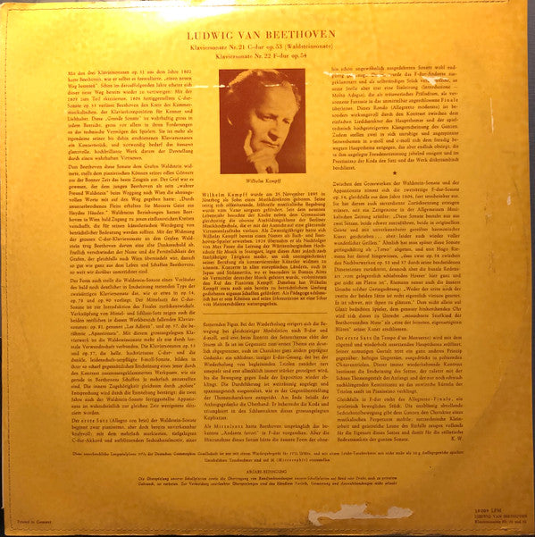 Master Release: Klaviersonate Nr. 21 C-Dur Op. 53 (Waldstein- Sonate) / Klaviersonate Nr. 22 F-Dur Op. 54 by Ludwig van Beethoven