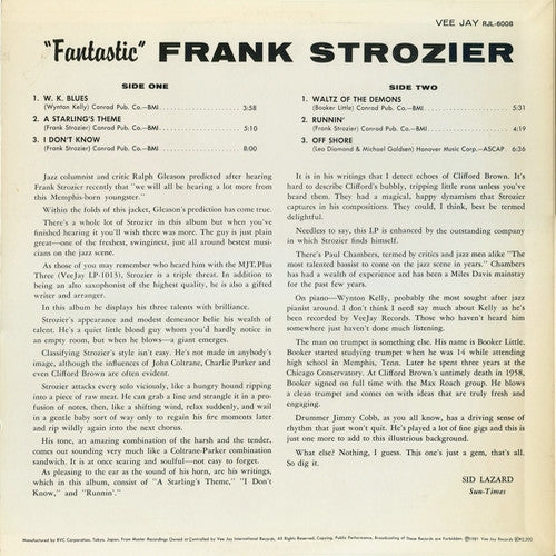 Release: Fantastic Frank Strozier-Vinyl-Japan-1981-RJL-6008-4146719