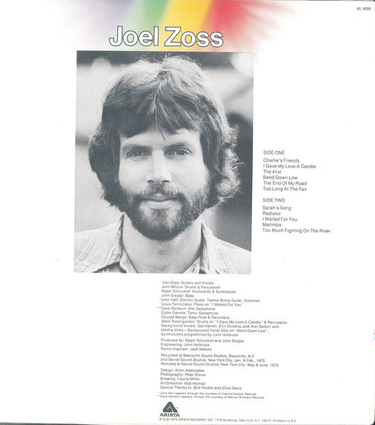Release: Joel Zoss-Vinyl-US-1975-AL 4056-5801894