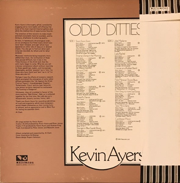 Release: Odd Ditties-Vinyl-Japan-1976-EMS-80727-3867488