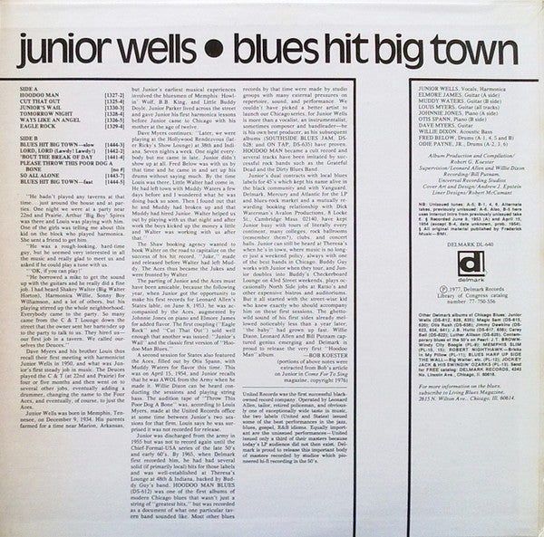 Release: Blues Hit Big Town-Vinyl-US-1977-DL 640, DL-640-2099410