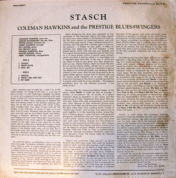Release: Stasch-Vinyl-US-None-SVLP 2013-7973561