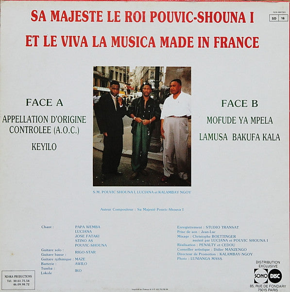 Release: Appellation D'Origine Controlee (A.O.C.) Et Mofude Ya Mpela-Vinyl-France-1989-8807001, NDK-8807001-6308908