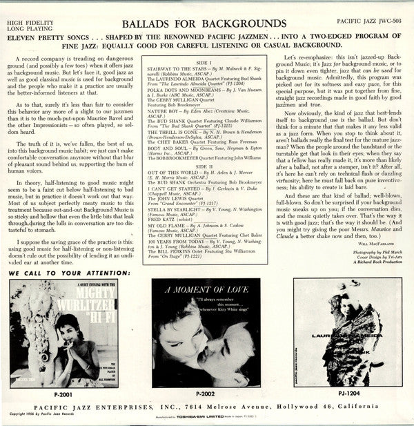 Ballads For Backgrounds