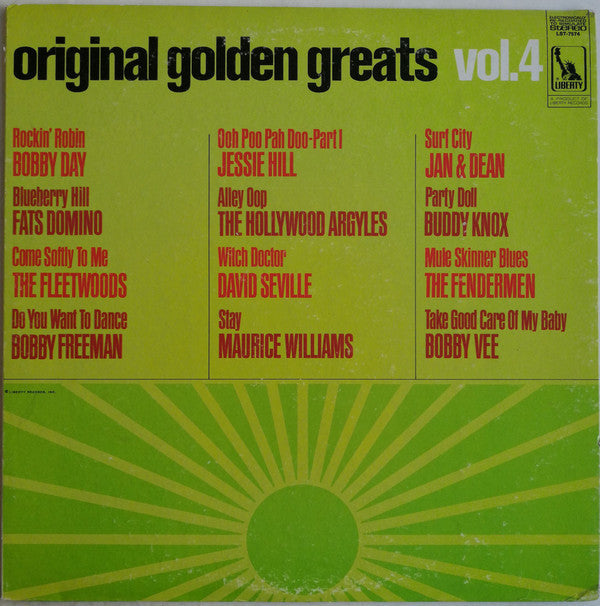 Release: Original Golden Greats Vol. 4-Vinyl-US-1968-LST-7574-4139782