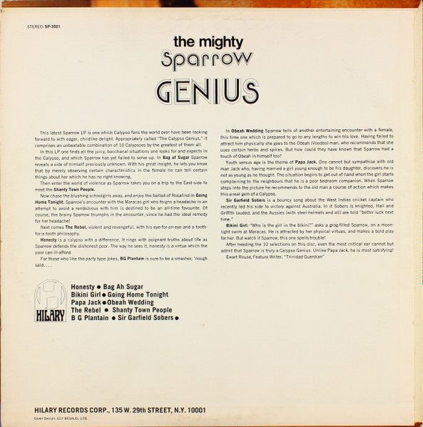 Master Release: The Calypso Genius Vol. 1 by Mighty Sparrow