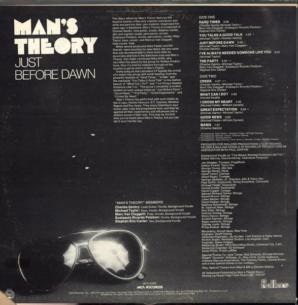 Master Release: Just Before Dawn by Man's Theory
