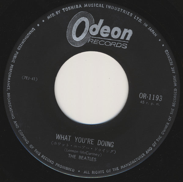 Mr Moonlight / What You're Doing