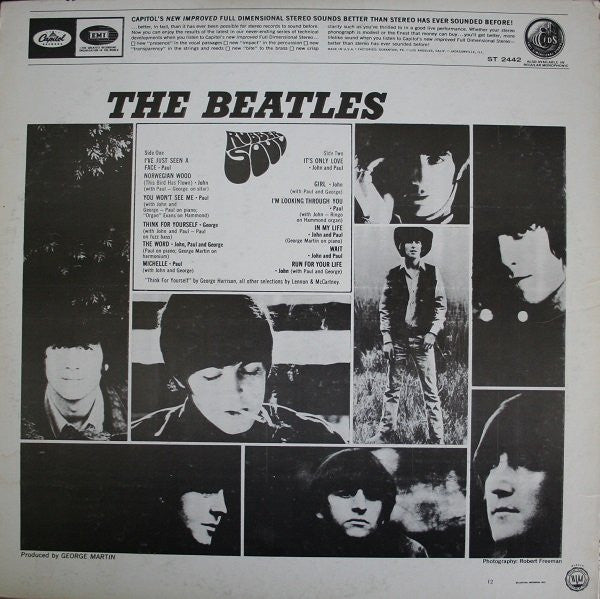 Release: Rubber Soul-Vinyl-US-1971-ST 2442, ST-2442-5888058