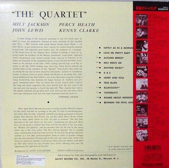 Release: The Quartet-Vinyl-Japan-1991-KIJJ-2031-7218086