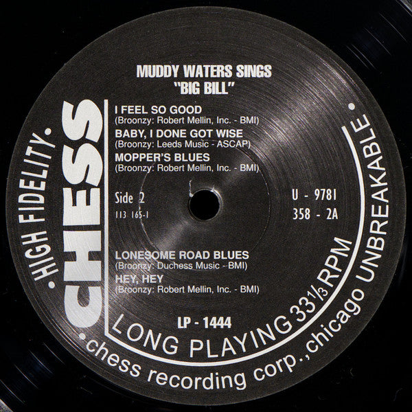 Muddy Waters Sings "Big Bill" (The Songs Of "Big Bill" Broonzy)
