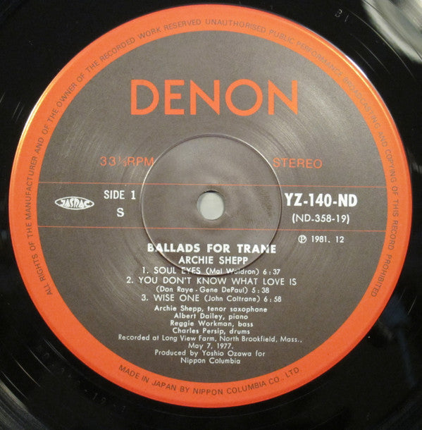 Ballads For Trane