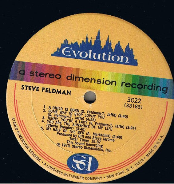 Release: Steve Feldman-Vinyl-US-1973-3022-1692081