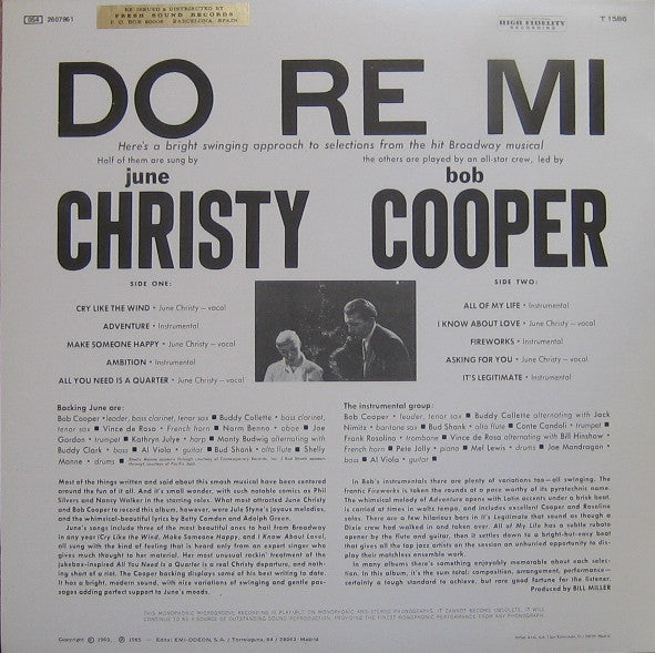 Master Release: Do-Re-Mi (A Modern Interpretation Of The Hit Broadway Musical) by June Christy