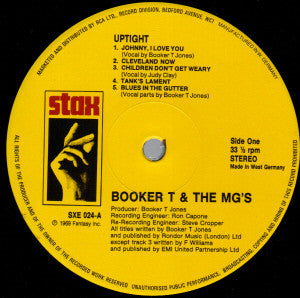 Master Release: Up Tight (Music From The Score Of The Motion Picture) by Booker T & The MG's