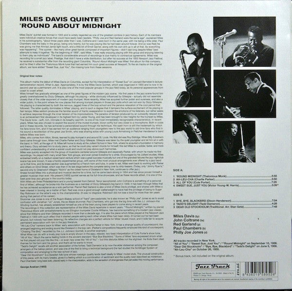 Release: 'Round About Midnight-Vinyl-Germany-2009-JT 952-2170738