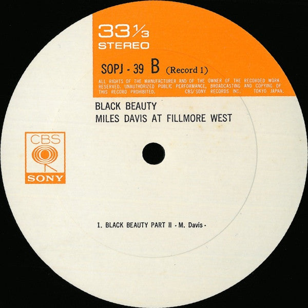 Black Beauty (Miles Davis At Fillmore West)